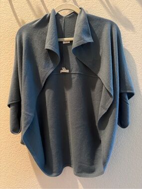 Garnet Hill One-size Cashmere Blue Women's Versatile Poncho